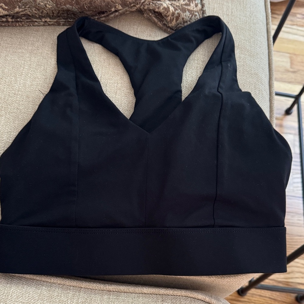 Fabletics Black Racerback Sports Bra